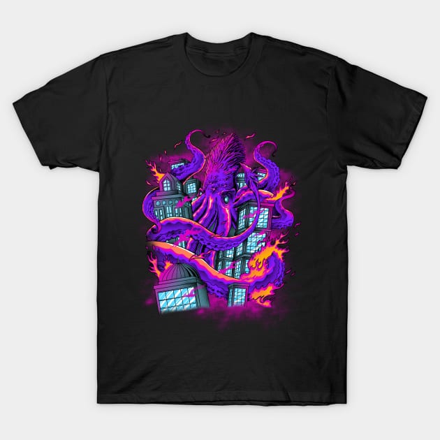 octopus kaiju T-Shirt by iqbalgarint